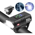 Farol Bicicleta 2 Led Cree Medidor Recarregável USB Farol Bicicleta 2 Led Cree Medidor Recarregável USB