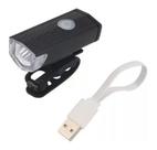 Farol bike led 300 slim resitente chuva ipx-5 recarregavel slim