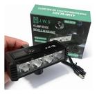 Farol Bike USB 4 LEDs Alta Potência Display Digital Recarregável Luz Forte Noturno Resistente Água Alumínio WS-5270 Farol Bike USB 4 LEDs Alta Potência Display Digital Recarregável Luz Forte Noturno Resistente Água Alumínio WS-5270