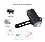 Farol Bike Usb Rechargeable Aluminum Light 180 Lumens - 3269 Farol Bike Usb Rechargeable Aluminum Light 180 Lumens - 3269
