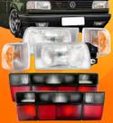 Farol C/ Pisca Cristal + Lanterna Fume Gol Quadrado 91 A 96