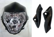 Farol Cb300 Carenagem Farol Abas Laterais Preta