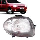 Farol Clio 1999 A 2001 Cromado Foco Simples Farol Clio 1999 A 2001 Cromado Foco Simples