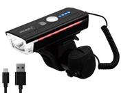 Farol com sensor buzina 350 lum usb
