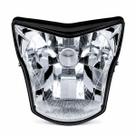 Farol Completo Bros com Lente Cristal Aro Preto e Encaixe para Lâmpada