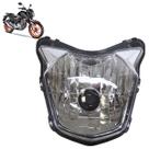 Farol Completo CB 250 Twister 2016 2017 2018 2019 Máscara Cromada Cristal Encaixe H4 Lisa Acrílico