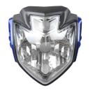 Farol Completo Com Carenagens Fazer 250 2016/2017 Azul Com Material Resistente Proporciona Uma Instalação Sem Adaptações