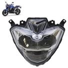 Farol Completo Fazer 250 2018 2019 2020 2021 Máscara Cromada Lente Cristal Lisa Acrílico Full Led
