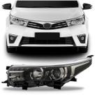 Farol Corolla 2014 2015 2016 2017 Cromado Com Led Farol Corolla 2014 2015 2016 2017 Cromado Com Led