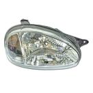Farol Corsa 2000 a 2002 Classic 2001 a 2010 Direita Seta Ambar Carcaca Preta Refletor Bi Facetado Lente Vidro H4