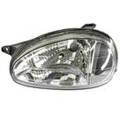 Farol Corsa 2000 a 2002 Classic 2001 a 2010 Esquerda Seta Cristal Carcaca Preta Refletor Bi Facetado Lente Vidro H4
