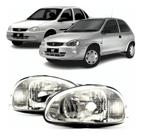 Farol Corsa Classic 2001 2002 Á 2005 Á 2010 Cromado Esquerdo