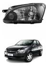 Farol Corsa Classic 2011 a 2016 - MASCARA NEGRA - Lado Esquerdo