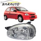 Farol corsa hatch 1994 a 2002 cromado esquerdo vidro Farol corsa hatch 1994 a 2002 cromado esquerdo vidro