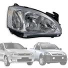Farol corsa montana 2003 a 2011 cromado lado direito