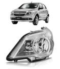 Farol Cromado Agile e Montana 2009 2010 a 2017 2018 Esquerdo