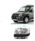 Farol Cromado C/ Aux. Doblo 2002 Á 2009 Ld Esq