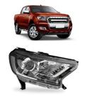 Farol Cromado Com Projetor Eletrico Ranger 2017 2018 a 2021
