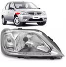 Farol Cromado Renault Logan 2007 2008 2009 2010 Direito Farol Cromado Renault Logan 2007 2008 2009 2010 Direito
