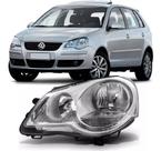 Farol Cromado VW Polo 2007 2008 2009 2010 2011 Esquerdo