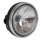 Farol Da Moto Yamaha Factor Ybr 125 Completo Aro Cromado 2009 até 2024