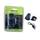 Farol de Alumínio Preto Led 300 Lumens Bateria Recarregável USB TRONIK Farol de Alumínio Preto Led 300 Lumens Bateria Recarregável USB TRONIK