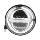 Farol De LED Branco Para Motocicleta 5 3/4 Polegadas Com Halo DRL Angel Eyes Para Dyna Sportster Farol De LED Branco Para Motocicleta 5 3/4 Polegadas Com Halo DRL Angel Eyes Para Dyna Sportster