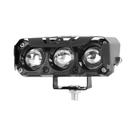 Farol De LED Dupla Cor Para Moto 12V Super Brilhante, Luzes De Neblina Com 3 Lentes, Luz De Condução Farol De LED Dupla Cor Para Moto 12V Super Brilhante, Luzes De Neblina Com 3 Lentes, Luz De Condução