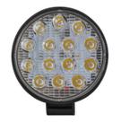 Farol de Milha 14 Leds Redondo 10w Universal 6000K 12v 24v Tiger Auto tg 0802032