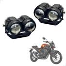 Farol de Milha Auxiliar Neblina Led 20w 12v 24v Honda CB 500F 2017 2018 2019 2020 2021 2022
