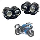 Farol de Milha Auxiliar Neblina Led 20w 12v 24v Suzuki GSX 750F 2000 2001 2002 2003 até 2009 Farol de Milha Auxiliar Neblina Led 20w 12v 24v Suzuki GSX 750F 2000 2001 2002 2003 até 2009