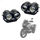 Farol de Milha Auxiliar Neblina Led 20w 12v 24v Suzuli DL 1000 V-Strom 2003 2004 2005 até 2009