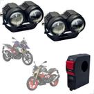 Farol de Milha Auxiliar Neblina Led 20w 12v + Botão On/ Off Usb BMW G310GS G310R