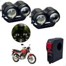 Farol de Milha Auxiliar Neblina Led 20w 12v + Botão On/ Off Usb CG 150 Sport 2004 até 2009 Farol de Milha Auxiliar Neblina Led 20w 12v + Botão On/ Off Usb CG 150 Sport 2004 até 2009