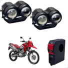 Farol de Milha Auxiliar Neblina Led 20w 12v + Botão On/ Off Usb Honda Biz 125 2001 até 2019
