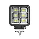 Farol de Milha Auxiliar Universal Quadrado Automotivo 10-30V Bivolt 144W Super Forte, Longo Alcance 48 Leds, Para Carro