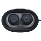 Farol de Milha Led Auxiliar Oval Moto Carro Universal 2 Leds Spot Branco 20w 1224v Pulverizador Agricola Empilhadeira Trator Caminhão