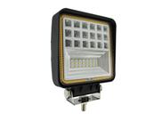 Farol De Milha Led Quadrado 126w Trator Máquina Agrícola Foco Duplo Contorno Ambar Farol De Milha Led Quadrado 126w Trator Máquina Agrícola Foco Duplo Contorno Ambar