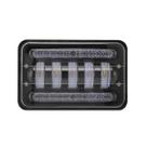 Farol de Milha LED Retangular H4 80W Com DRL Alto Baixo Chip Cree Universal 12V 24V Off Road 6000K