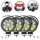 Farol De Milha Led Universal 12/24v 9 Leds 6000k 4 Unidades