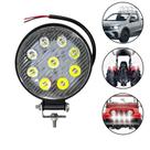Farol De Milha Led Universal 12/24v 9 Leds 6000k Unitário