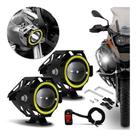 Farol De Milha Para Moto Auxiliar Universal Led Angel Eyes Alfa.shop