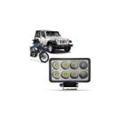 Farol de milha retangular 24w 9-60v universal off-road 6000k