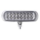 Farol de Milha Slim Estrobo Cromado 16 Led Amarelo 12v Farol de Milha Slim Estrobo Cromado 16 Led Amarelo 12v