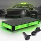 Farol de teto de veículo ELECHOI 12" LED Strobe Light Green