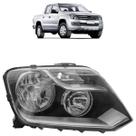 Farol Dianteiro Amarok 2010 A 2014 Máscara Negra