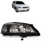 Farol Dianteiro Astra 1998 1999 2000 2001 2002 Máscara Negra Lisa Acrílico Foco Duplo Carcaça Preta