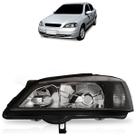 Farol Dianteiro Astra 1998 1999 2000 2001 2002 Máscara Negra Lisa Acrílico Foco Duplo Carcaça Preta