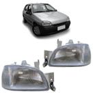 Farol Dianteiro Clio 1996 A 1999 Máscara Cromada