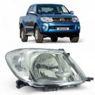 Farol Dianteiro Direito Toyota Hilux 2005 a 2010 2011 Pisca Cristal Passageiro